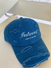 Load image into Gallery viewer, Navy Blue Distressed Cap
