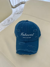 Load image into Gallery viewer, Navy Blue Distressed Cap
