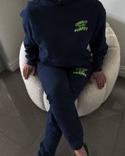 Load image into Gallery viewer, DRIPPY SMILEY FACE HOODIE - FRENCH NAVY