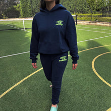 Load image into Gallery viewer, DRIPPY SMILEY FACE HOODIE - FRENCH NAVY