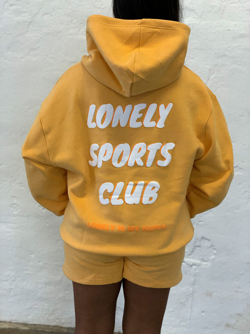 LONELY SPORTS CLUB HOODIE - PEACH ORANGE