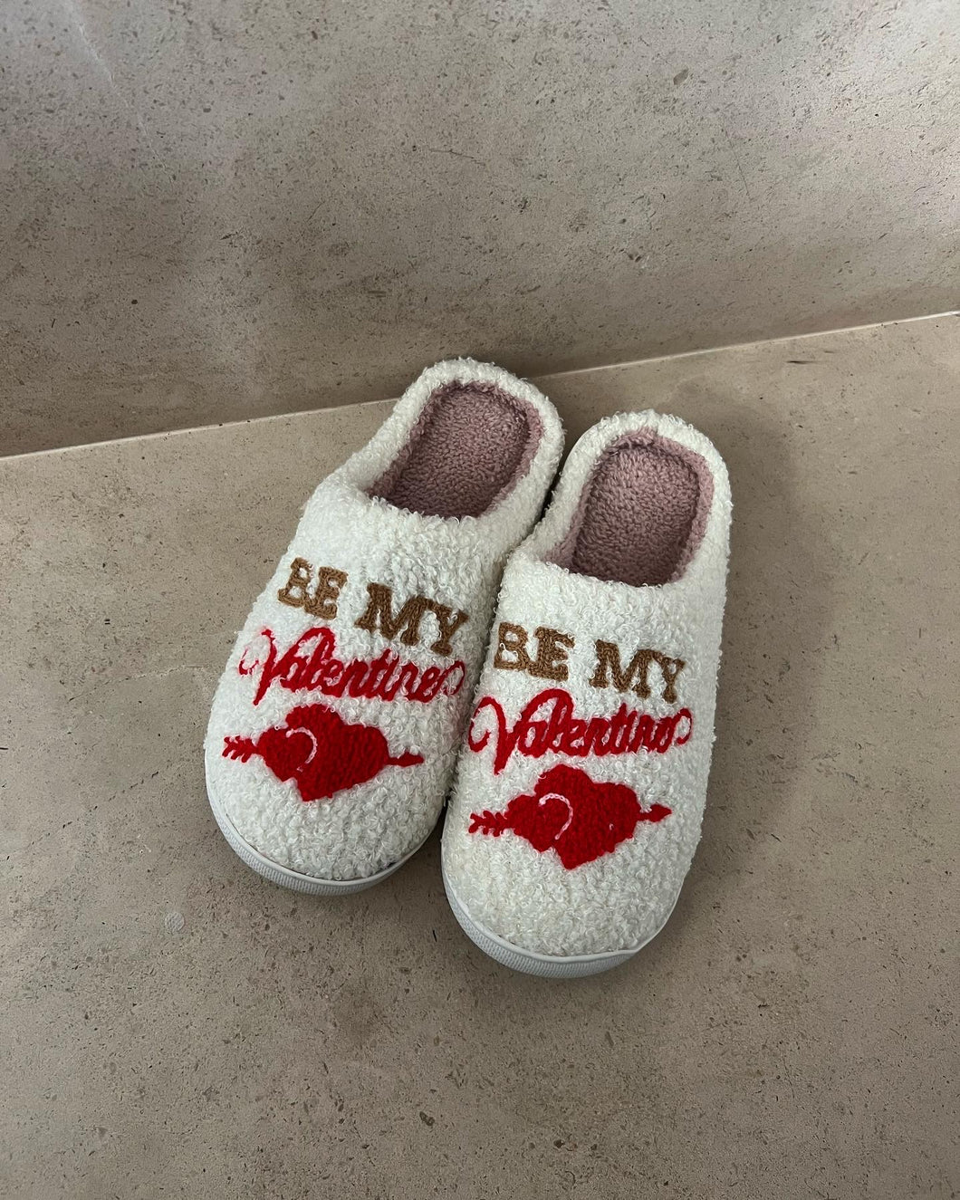 COZY SLIPPERS - WILL YOU BE MY VALENTINE?