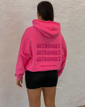 Load image into Gallery viewer, INTROVERT HOODIE - FUCHSIA
