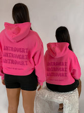 Load image into Gallery viewer, INTROVERT HOODIE - FUCHSIA
