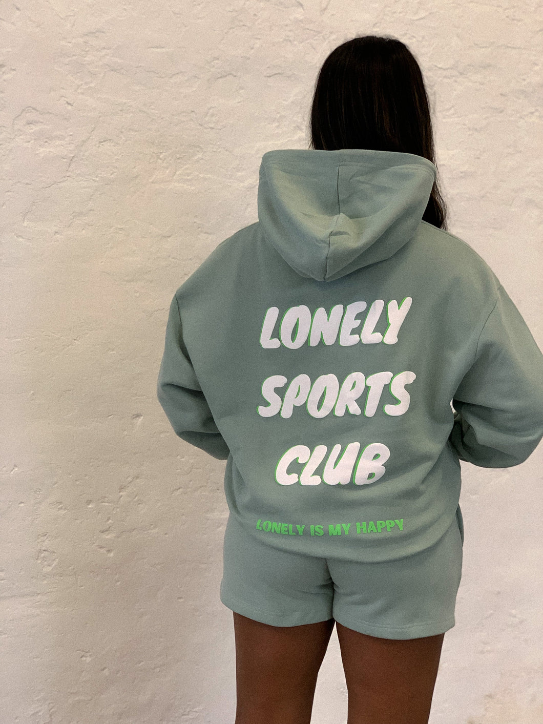 LONELY SPORTS CLUB HOODIE - PISTACHIO GREEN